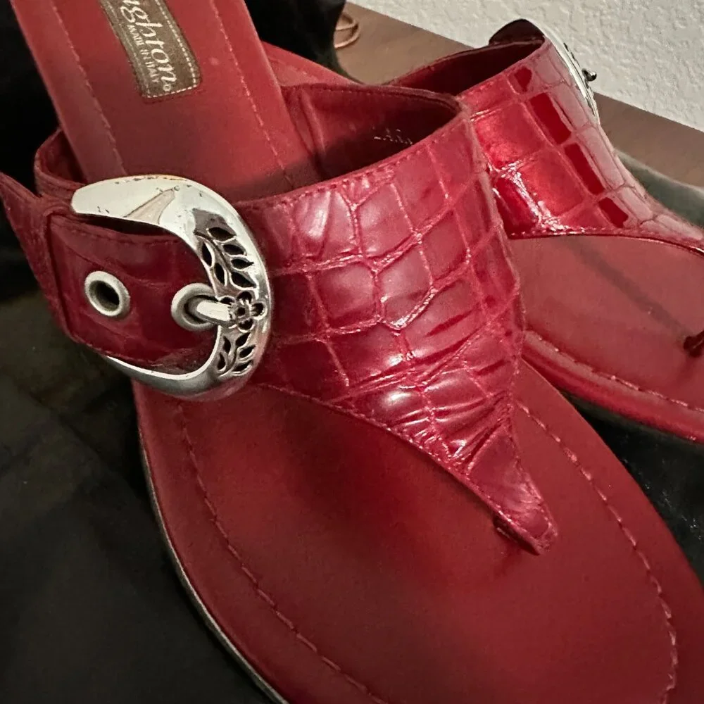 Brighton Lark Red Sandals - Picture 2 of 6